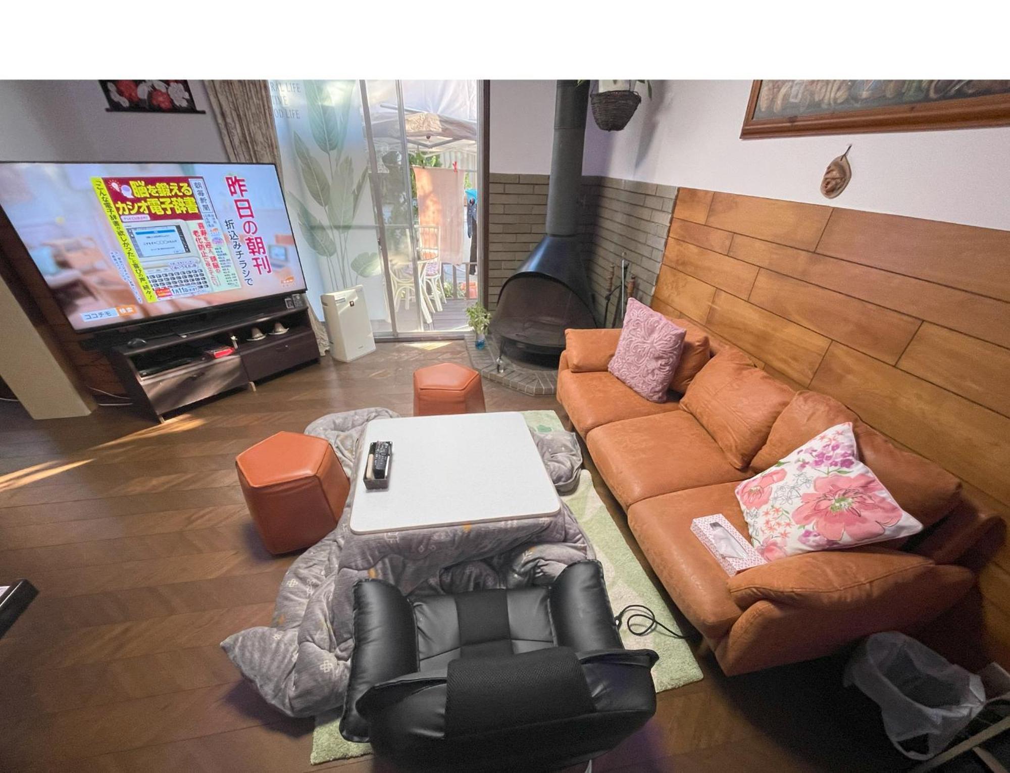 Tatami Room & Living Room Equipped With Multinational Tv And Fire, Bbq Corner In Tokyo Downtown House Tóquio Exterior foto